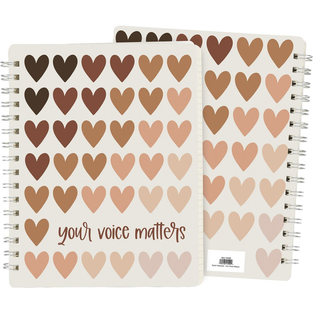 Your Voice Matters Spiral Notebook - 260 Broadway Boutique