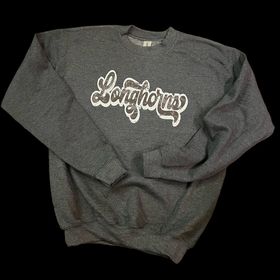 Youth Longhorns (Cursive) Sweatshirt - 260 Broadway Boutique