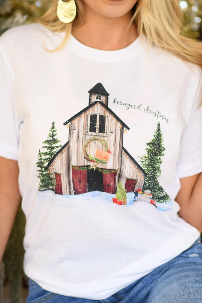Barnyard Christmas Tee - 260 Broadway Boutique