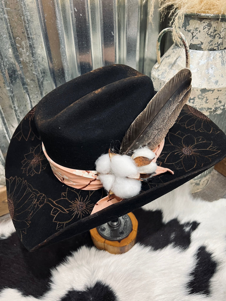 Cowboy Hat Feather, Hat Feather, Western Feather, Hand Crafted Hat Feather  Embellishment 
