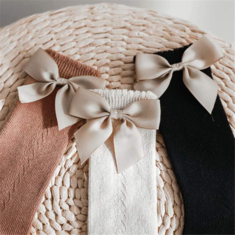 Mesh Bow Socks (5 colors) - 260 Broadway Boutique
