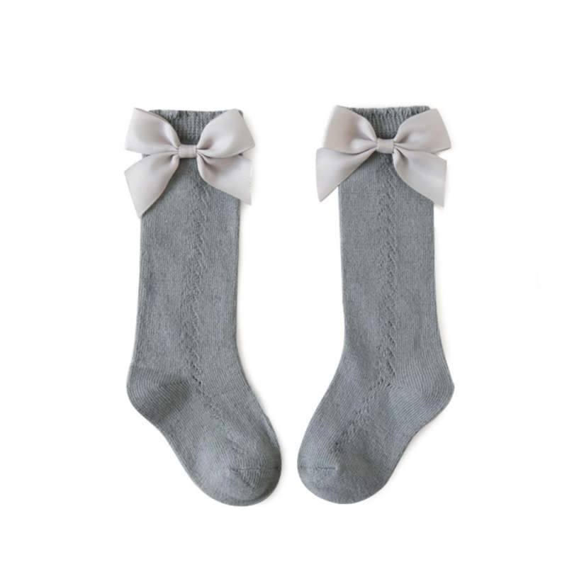 Mesh Bow Socks (5 colors) - 260 Broadway Boutique
